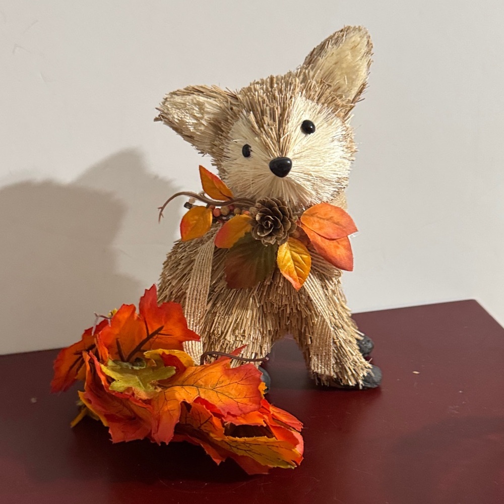 Ashland Autumn Fox Figurine with Orange and Brown Accents